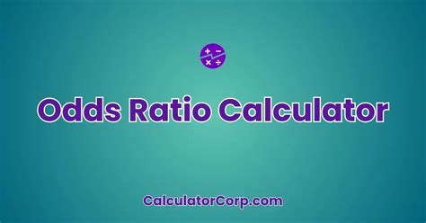 odds ratio berekenen|MedCalc's Odds ratio calculator.